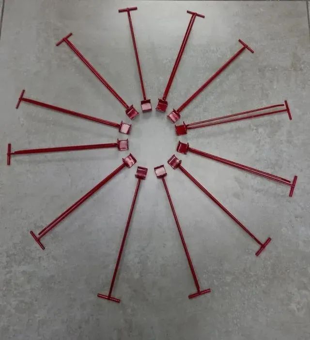 50 Gancheiras Duplas 30cm 