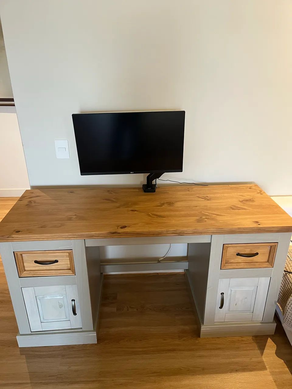Mesa escrivaninha madeira maciça  - Foto 3
