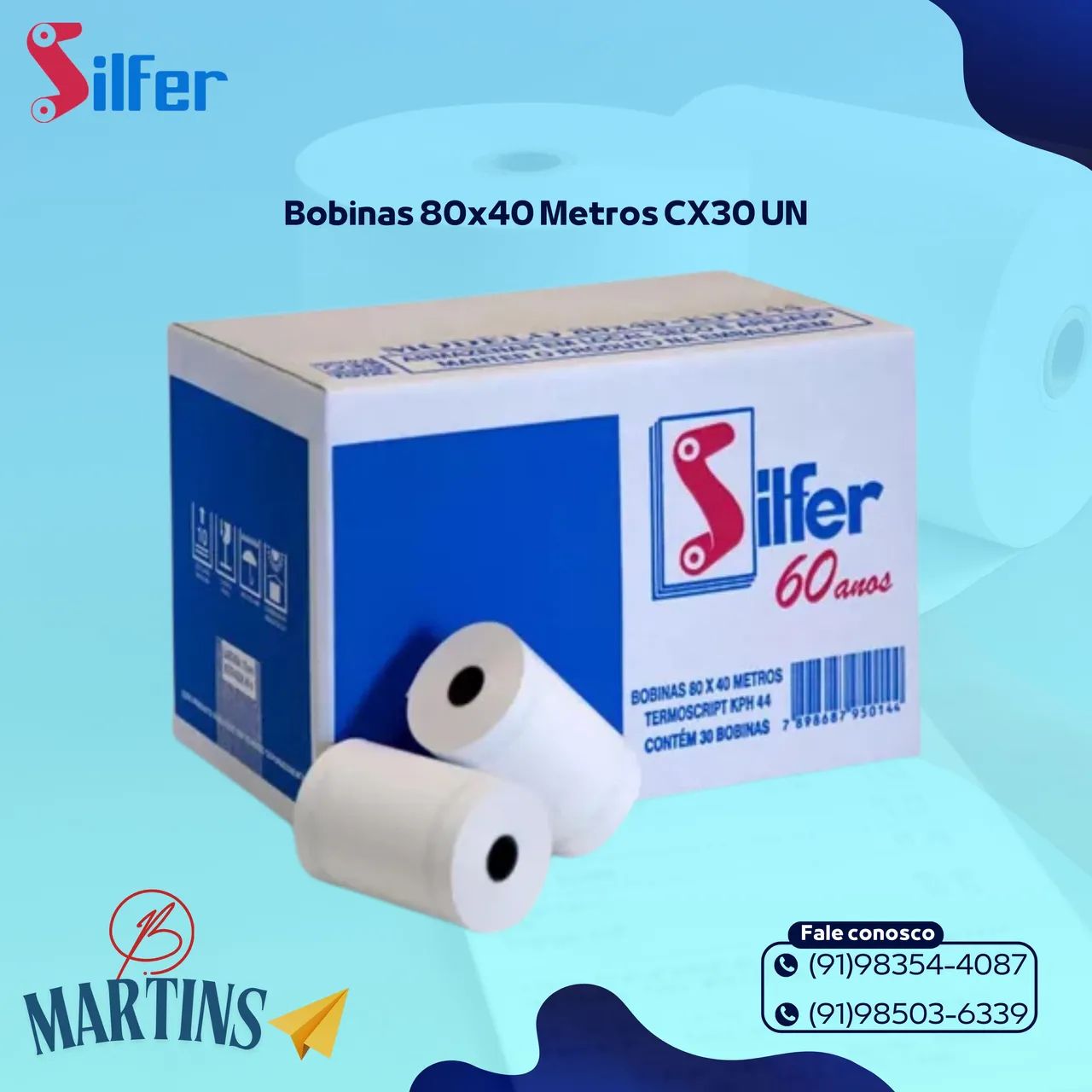 Bobinas térmicas silfer 80x40
