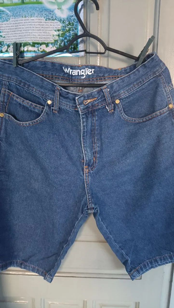 Bermuda jeans masculina Wrangler 