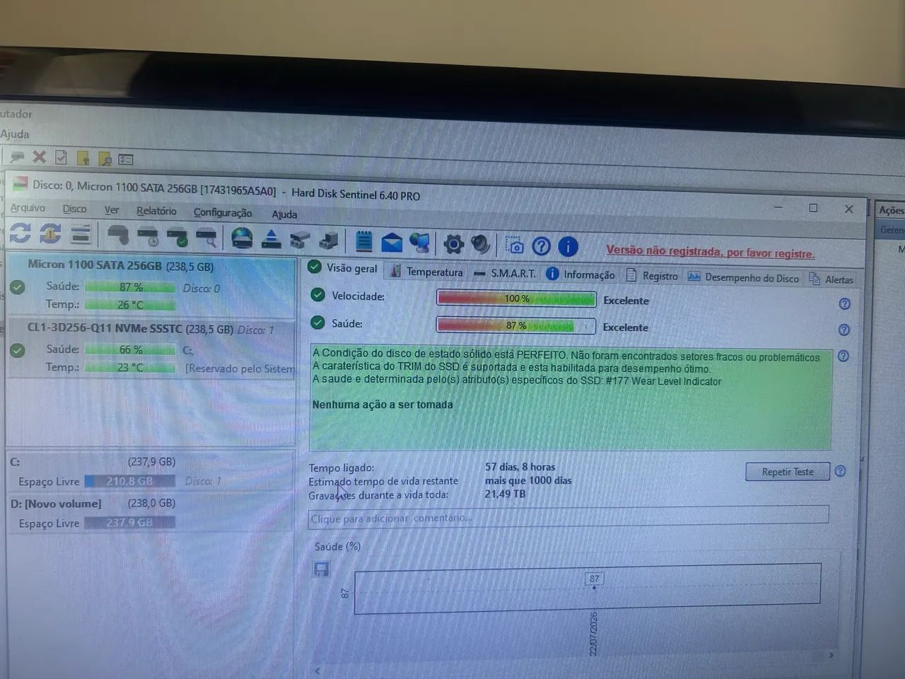 Hd ssd m2 256gb  - Foto 3