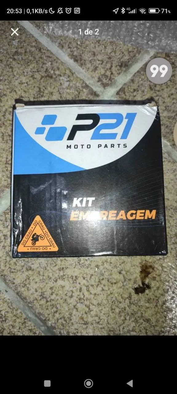 Kit Embreagem moto 160 do grau - Foto 2