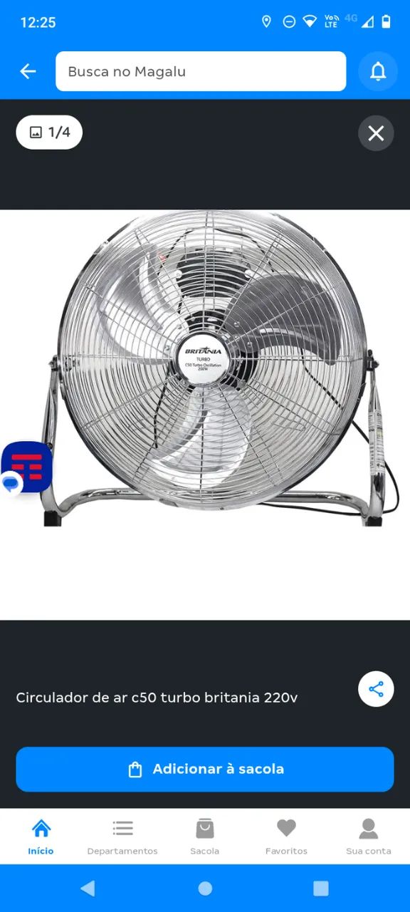 peças para ventilador 