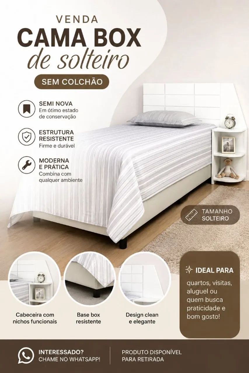 Cama Box Solteiro 