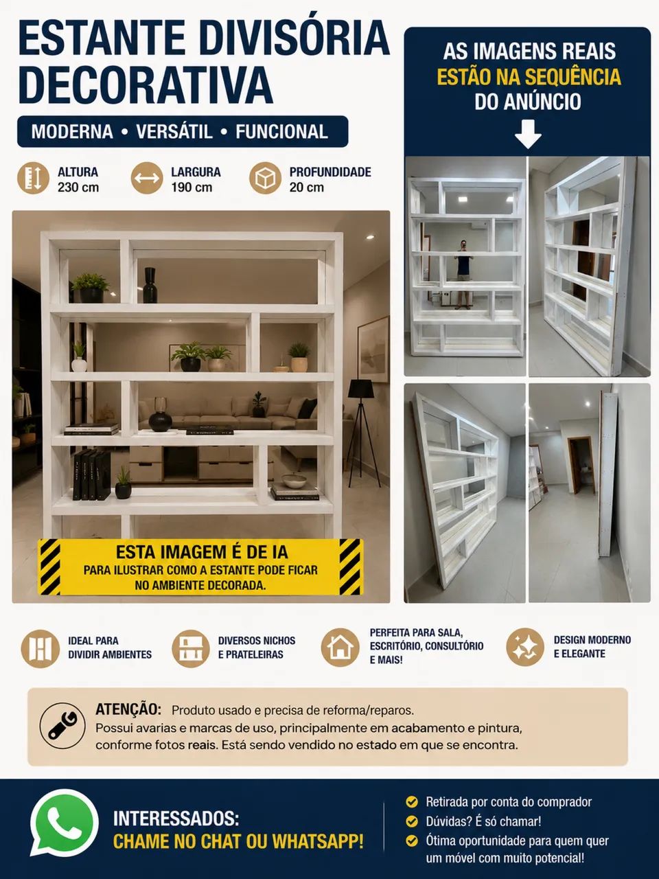 Estante com Espelhos