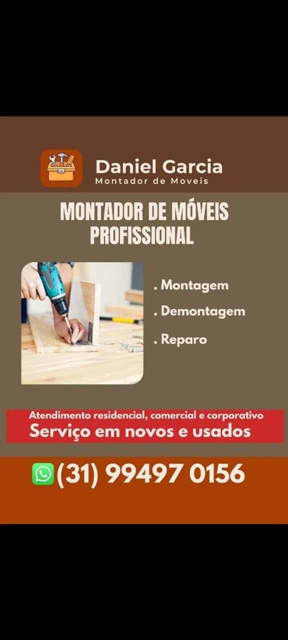 MONTADOR DE MÓVEIS PROFISSIONAL!!!