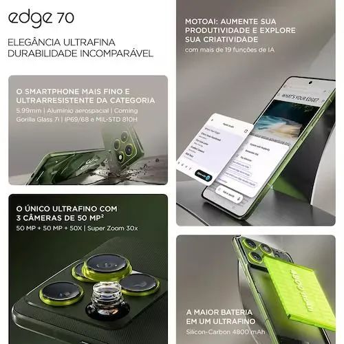 Motorola Edge 70 novo, nunca usado. Troco - Foto 4