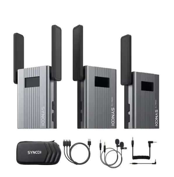 Sistema De Microfone Sem Fio Synco Wmic-ts Professional Uhf