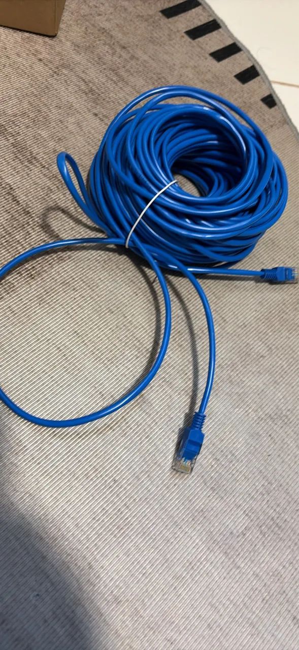 Cabo de rede Cat 5 30 metros com RJ45 - Foto 2