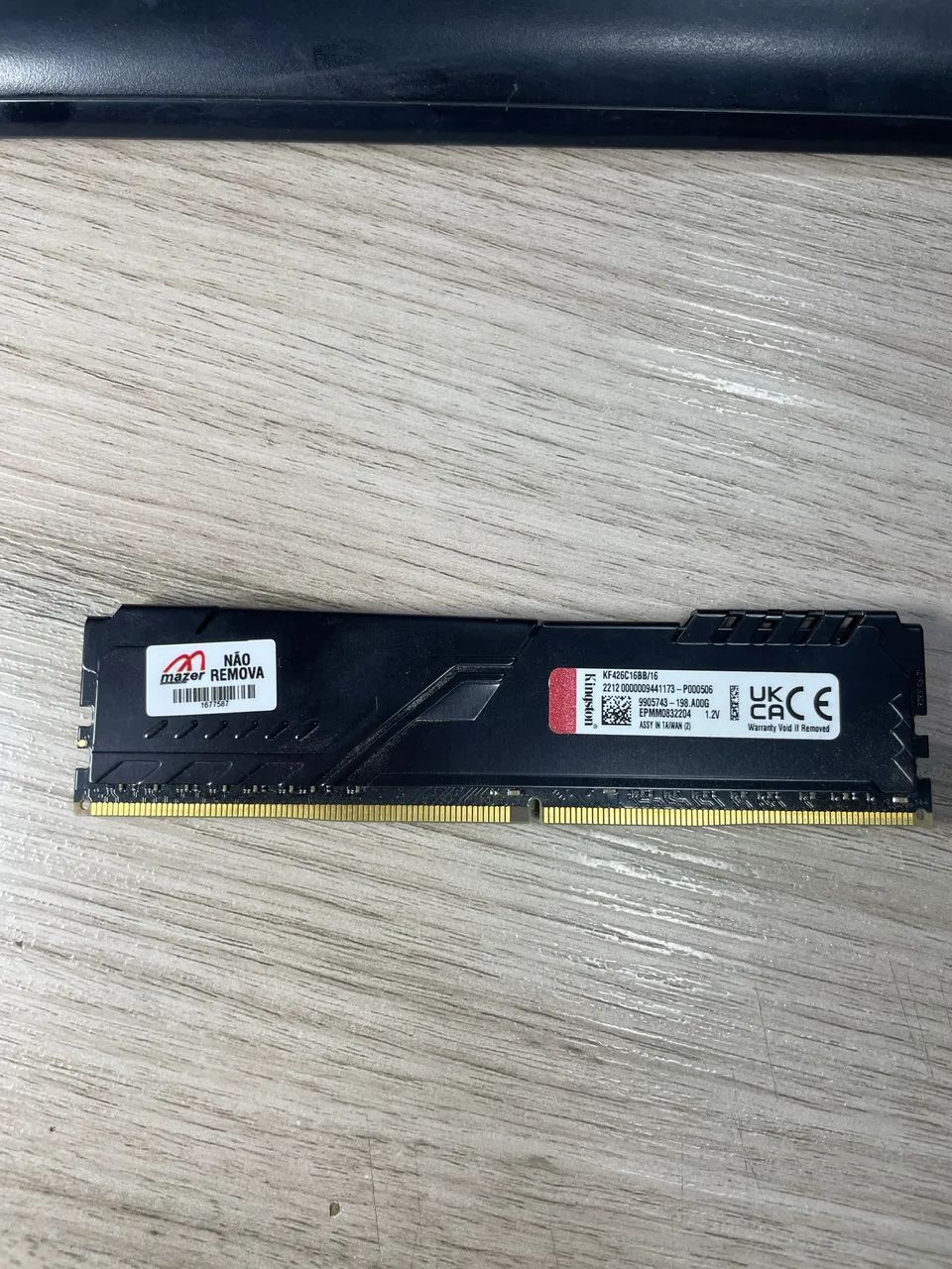Memória ram ddr4 16gb