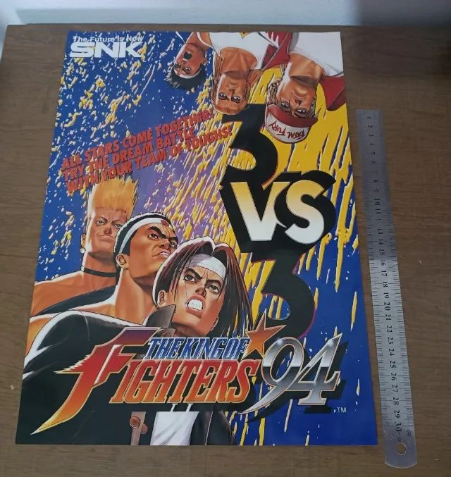 Flyer promocional original do primeiro The king of Fighters 94