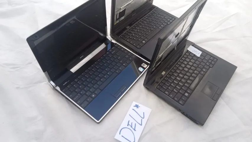 3 Notebook Dell preto usado para reaproveita peças, - Foto 3