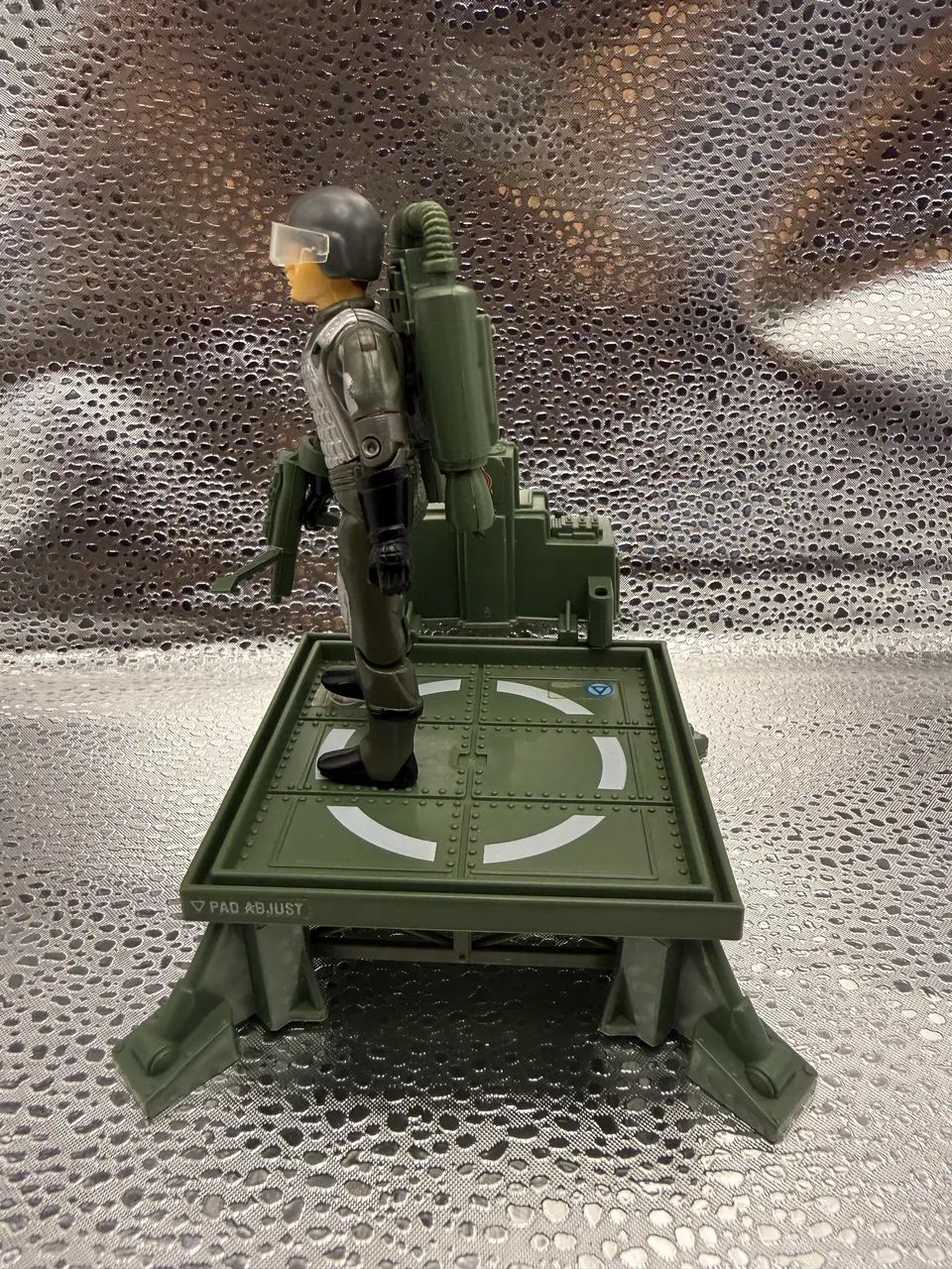 Gi Joe Jump Jet Pack e Grand Slam Laser Silver comandos em ação