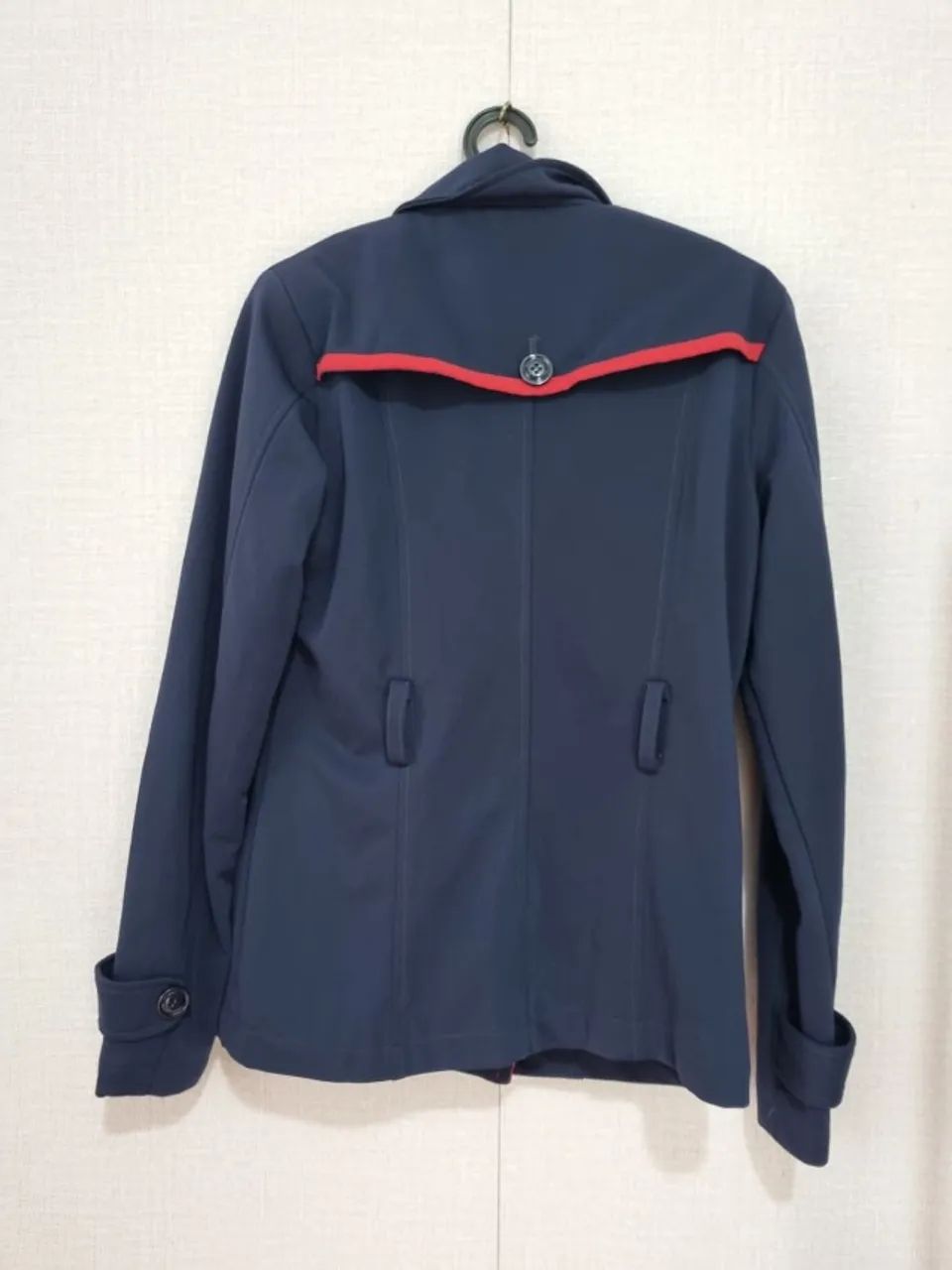 trench coat lucky ouro azul marinho - Foto 3