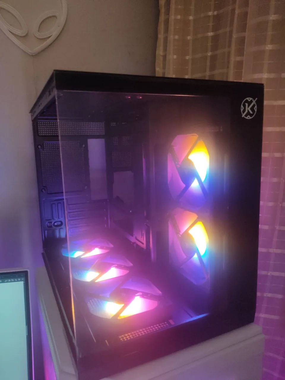 gabinete aquário gamer rgb - Foto 2