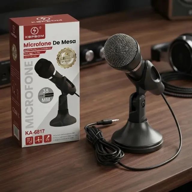 Microfone De Mesa Ka-6817 Pret