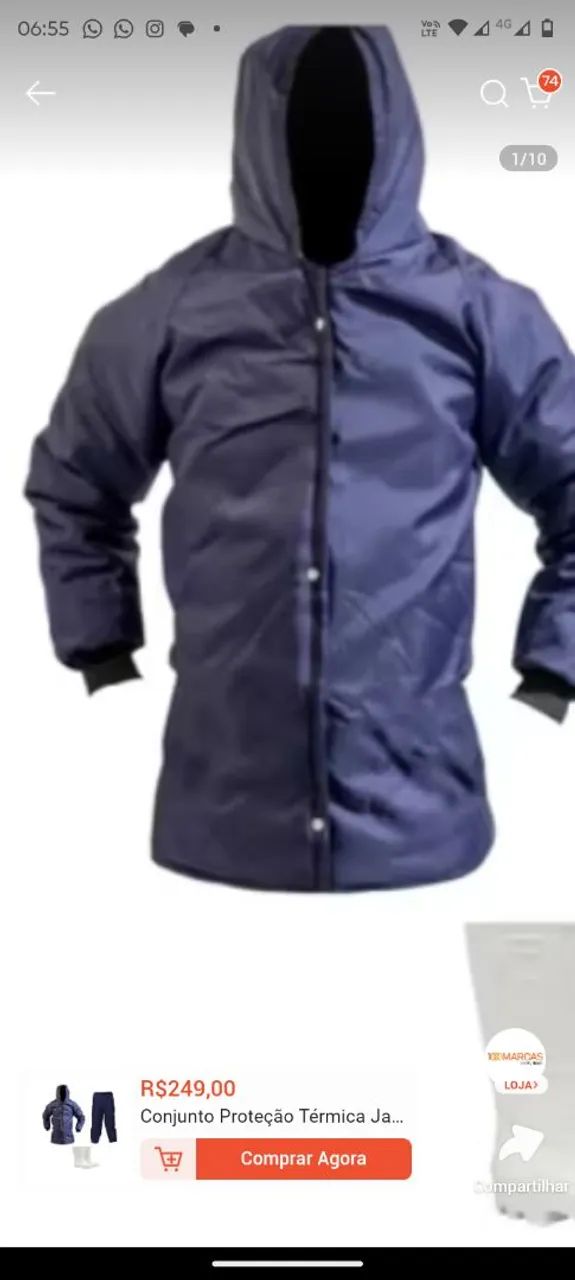 Roupa ? para câmara frigorífica 