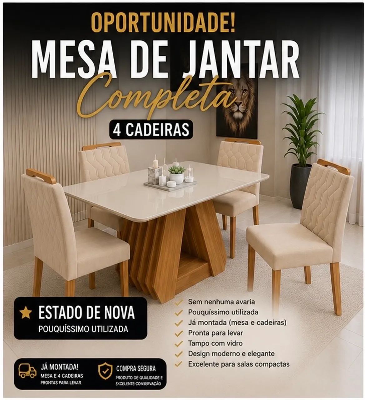 Mesa de jantar completa