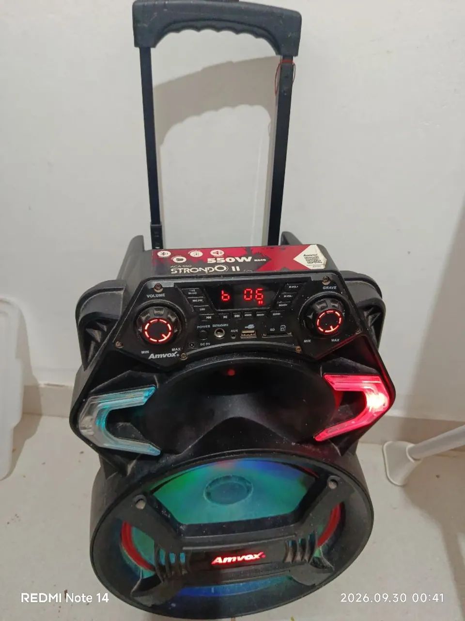 caixa de som amvox 550 watts top - Foto 5