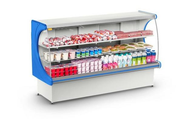 Balcao refrigerado vitrine expositor frios para padaria, mercado, lancherias