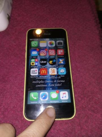 Iphone 5c 8g amarelo novíssimo sem risco algum - Foto 5