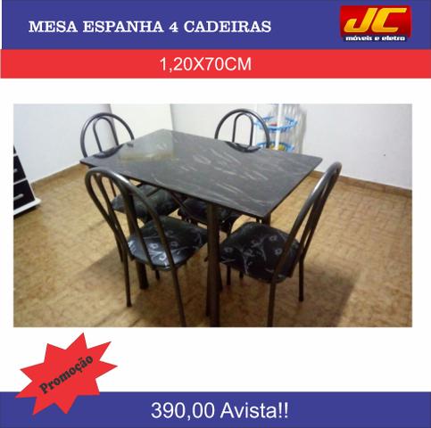 Mesa Espanha 4 cadeiras direto de fabrica
