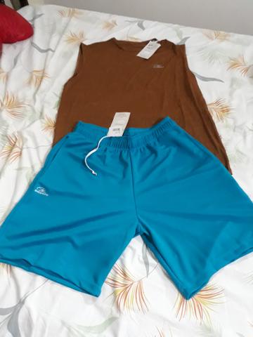 Camiseta Regata e Bermuda Dicorpo