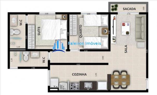 Apartamento 2 dormitórios , sacada , Lazer , Sumarezinho - Apartamento em Lançam... - Foto 13