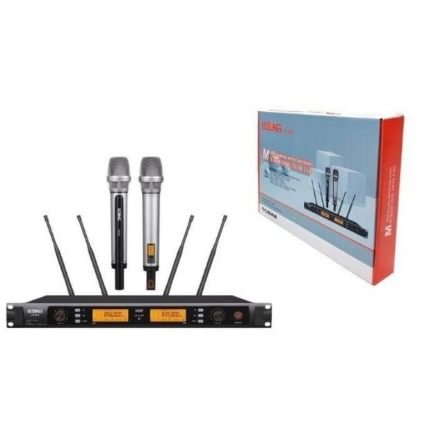 Microfone sem fio duplo profissional NOVO