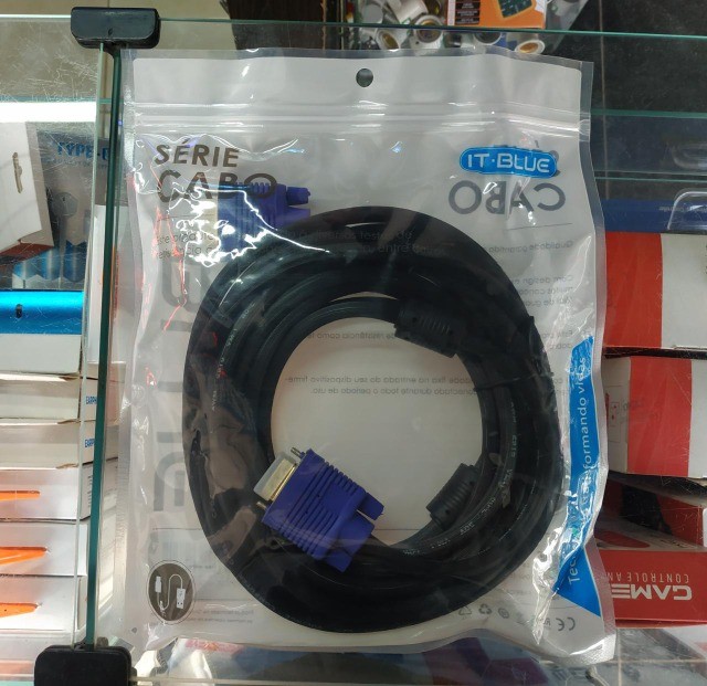 Cabo VGA de 5m IT- blue- (honestidade e qualidade JK eletrônicos) - Foto 2