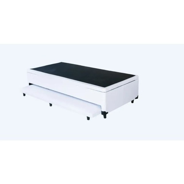 Cama Box Baú Solteiro com Auxiliar - Espuma - 88 x 1,88 