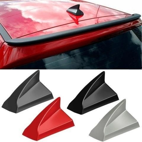 Antena Shark Tubarão Antico - Preto / Prata / Branco / Vermelho