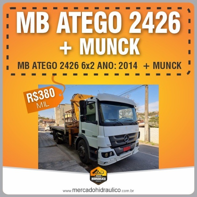 MB ATEGO 2426 / 2014 ? MUNCK MASAL 2014 PARA 20TN