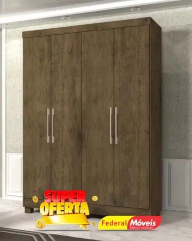 Guarda Roupa 4 Portas 4 Gavetas Direto da Fabrica Fazemos Entrega