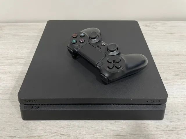 Ps4 Slim 500gb Prata Seminovo + 2 Jogos Garantia E Nota