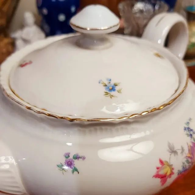 Antigo bule em porcelana Tcheca  - Foto 4