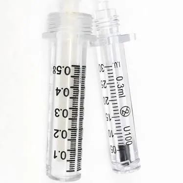 Seringa Ampola 0,3 ou 0,5 ml intradermo para Caneta pressurizada Hyaluron Pen Cartucho 