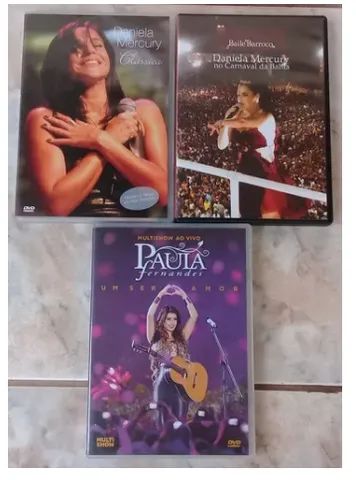 daniela mercury(2dvd) e 1 paula fernandes-originais