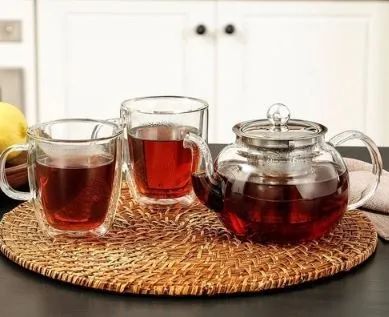 NOVO - Conjunto de Chá Double Bule 600 ml e Xícara 2 peças - La Cuisine