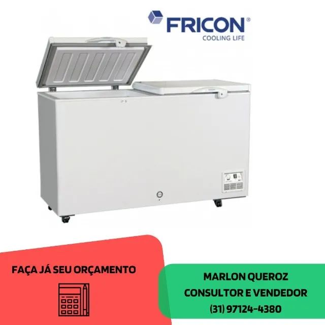 Freezer 2 Tampas Fricon 503 Litros