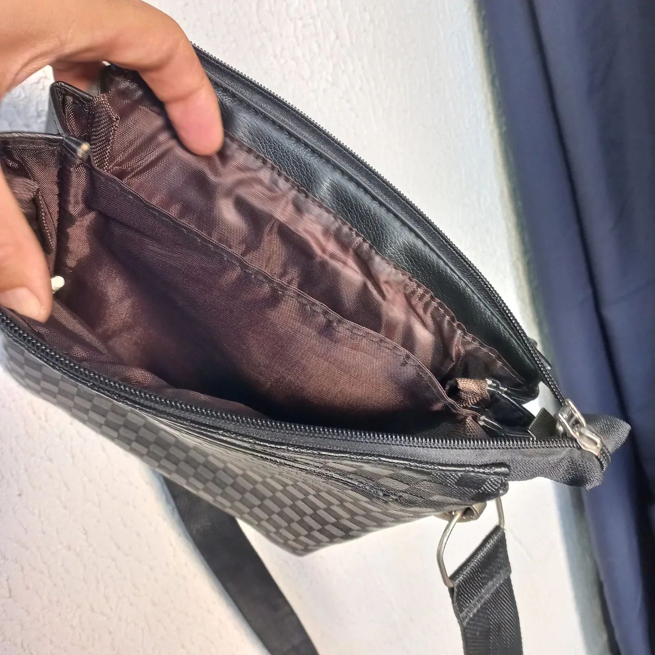 bolsa carteiro montblanc nightflight preto - Foto 4