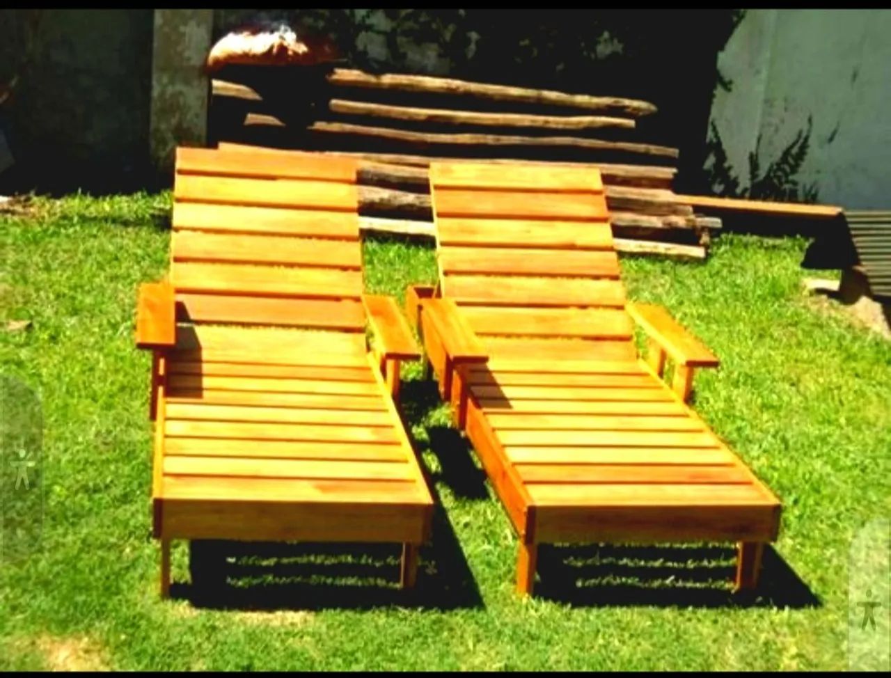 Espreguiçadeira madeira 