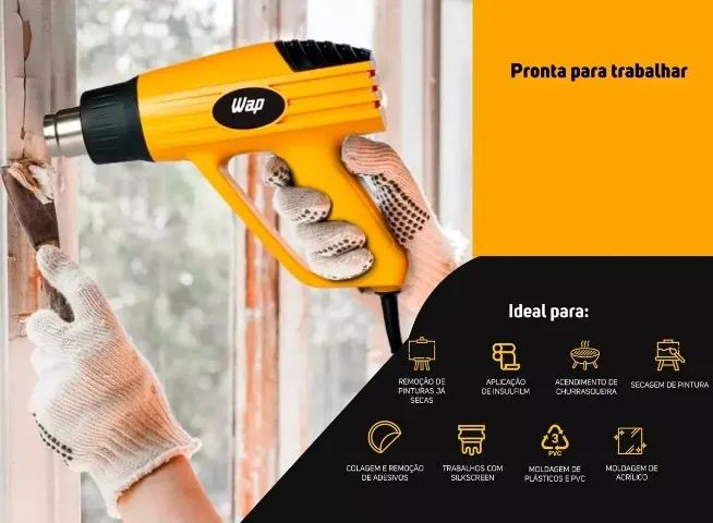 Soprador Térmico Wap Profissional 2000W 220v Lacrado com Garantia