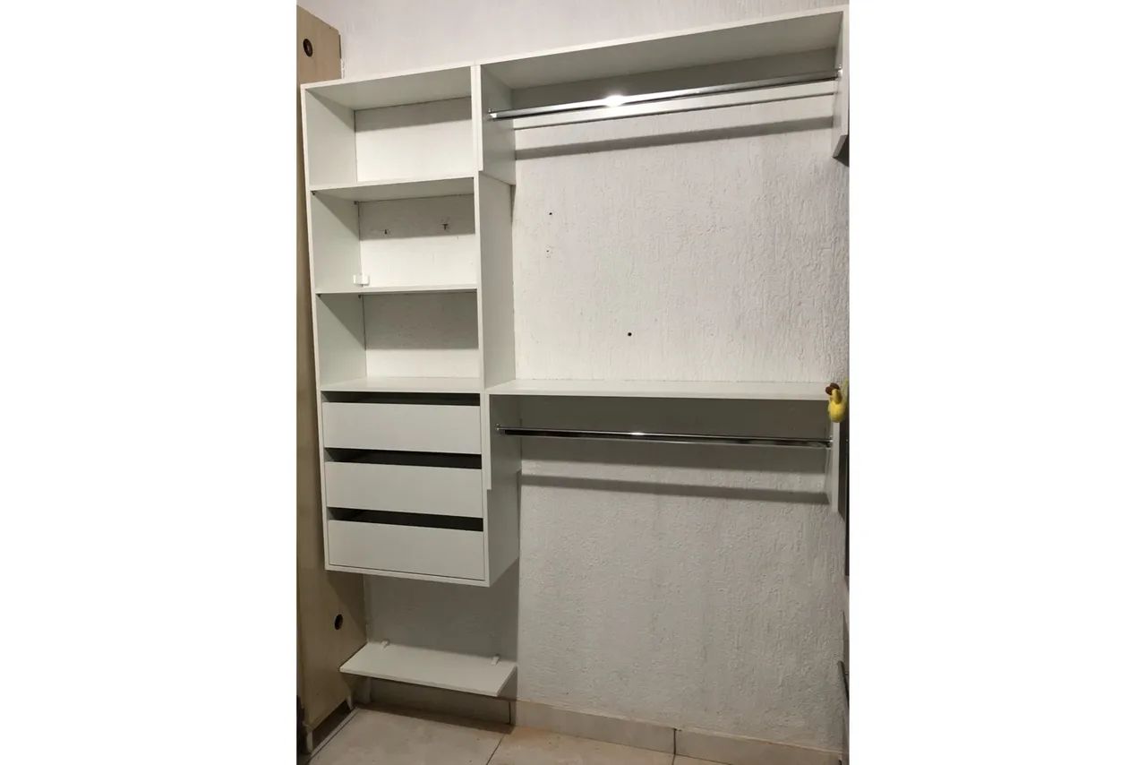 Mini closet em MDF branco  - Foto 5