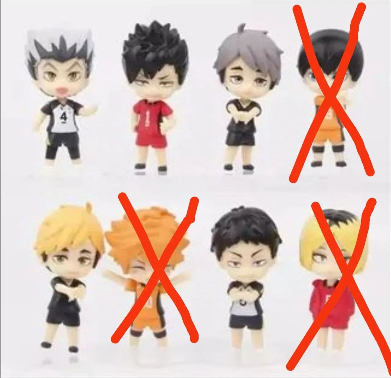 Bonecos Haikyuu Voleibol preço por unidade