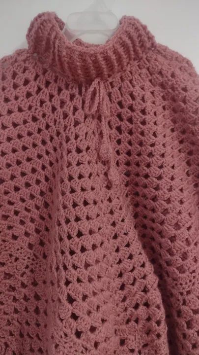 Poncho Feminino - Rosé - (Novo) - Foto 2