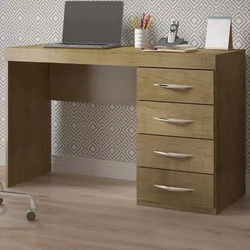 Mesa escrivaninha com 4 gavetas