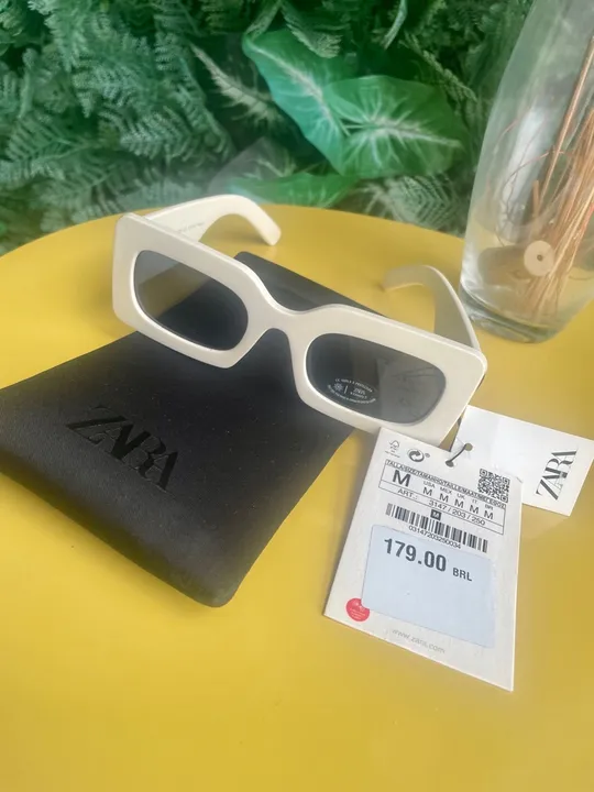 Óculos de Sol Feminino Zara Branco