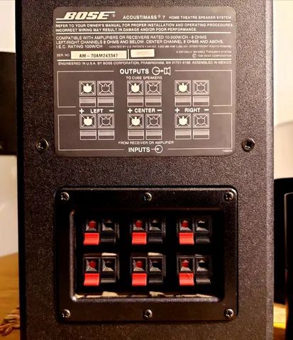 Caixas BOSE ACOUSTIMASS 200w 87dB Equipamentos e