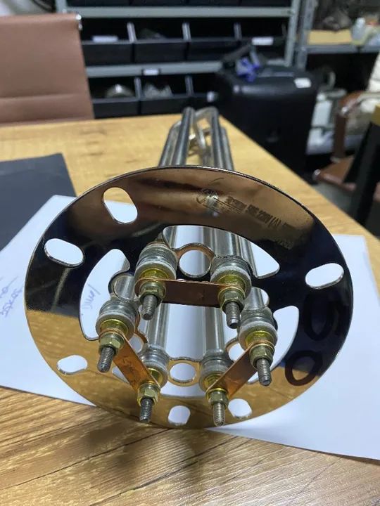 Resistência tubular para funil secador 